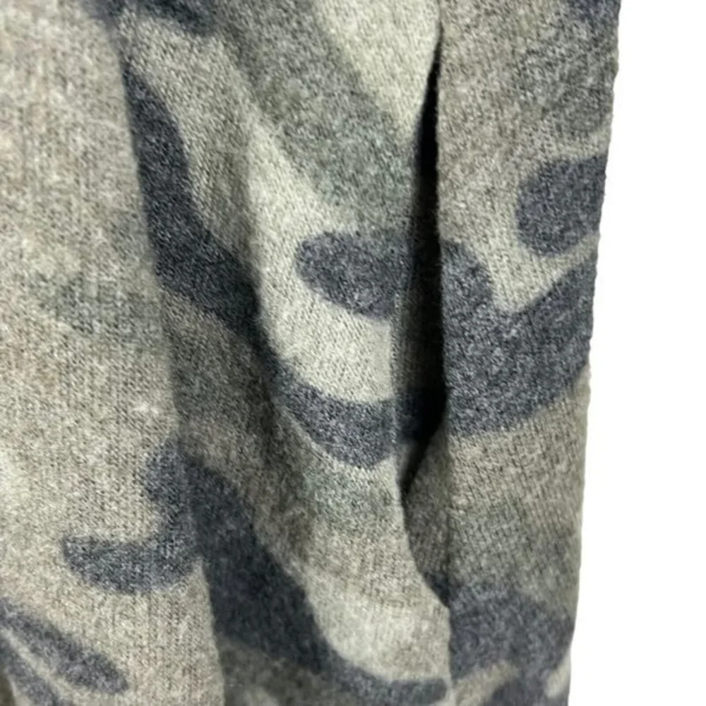 Altar'd State Fleece Green‎ Camo Cowl Neck Long Sleeve Shift Dress Small NWT